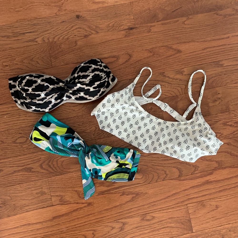 3 bathing suit tops